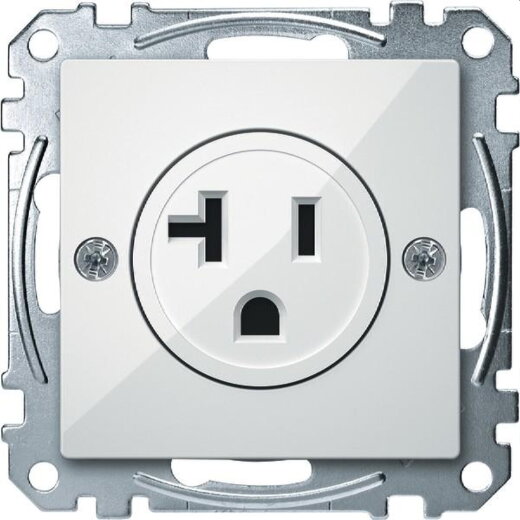Merten Steckdoseneinsatz MEG2156-0319 20A polarweiss glaenzend