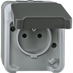 Merten Steckdoseneinsatz MEG2500-8029 lichtgrau