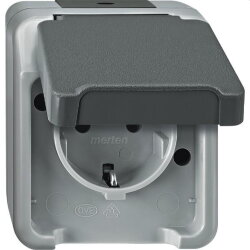 Merten SCHUKO-Steckdose MEG2301-8029 lichtgrau