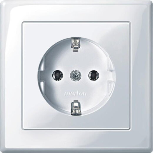 Merten SCHUKO-Steckdose MEG2401-1425 aktivweiss glaenzend