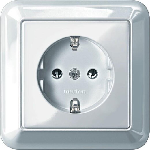 Merten SCHUKO-Steckdose MEG2301-1219 polarweiss glaenzend
