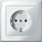 Merten SCHUKO-Steckdose MEG2401-1419 polarweiss glaenzend