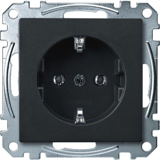 Merten SCHUKO-Steckdose MEG2401-0414 anthrazit System M