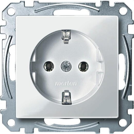 Merten SCHUKO-Steckdose MEG2401-0319 polarweiss glaenzend