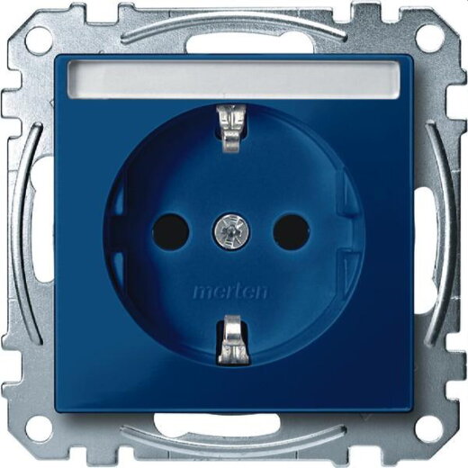 Merten SCHUKO-Steckdose MEG2302-0378 blau System M