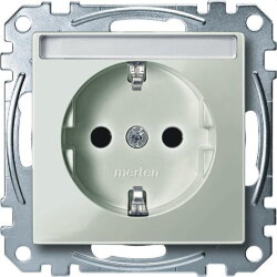 Merten SCHUKO-Steckdose MEG2302-0329 lichtgrau System M