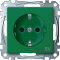 Merten SCHUKO-Steckdose MEG2300-0304 gruen System M