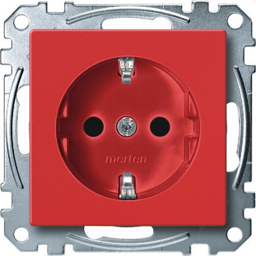 Merten SCHUKO-Steckdose MEG2300-0306 rubinrot System M