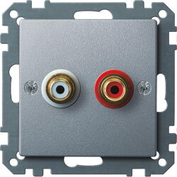 Merten Steckdose MEG4350-0460 aluminium System M