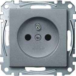 Merten Steckdose MEG2500-0460 aluminium System M