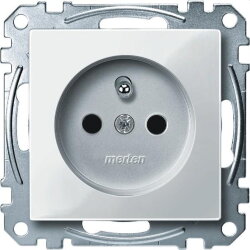 Merten Steckdose MEG2600-0319 polarweiss glaenzend