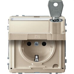 Merten SCHUKO-Steckdose MEG2317-7244 weiss AQUADESIGN