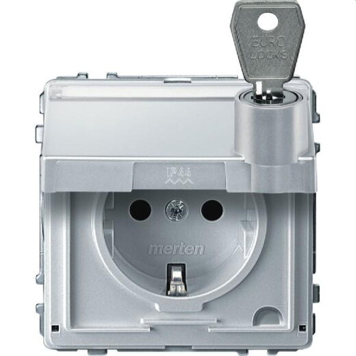 Merten SCHUKO-Steckdose MEG2317-7219 polarweiss AQUADESIGN