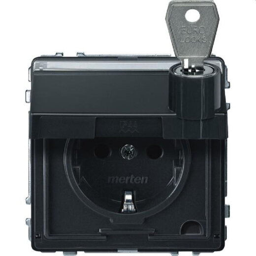 Merten SCHUKO-Steckdose MEG2316-7214 anthrazit AQUADESIGN