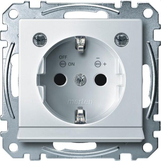 Merten SCHUKO-Steckdose MEG2304-0319 polarweiss glaenzend