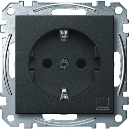 Merten SCHUKO-Steckdose MEG2350-0414 Computer anthrazit