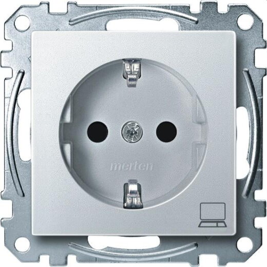 Merten SCHUKO-Steckdose MEG2350-0419 Computer polarweiss