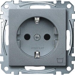Merten SCHUKO-Steckdose MEG2352-0460 Waschm. aluminium