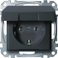 Merten SCHUKO-Steckdose MEG2311-0414 anthrazit System M