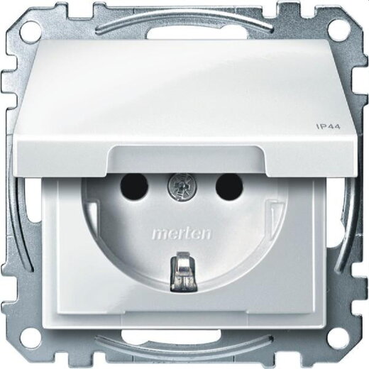 Merten SCHUKO-Steckdose MEG2314-0319 polarweiss glaenzend