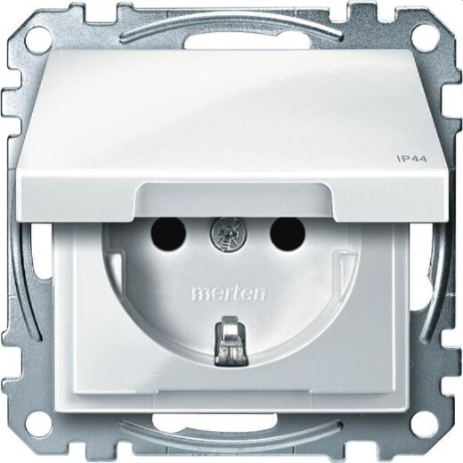 Merten SCHUKO-Steckdose MEG2414-0319 polarweiss glaenzend