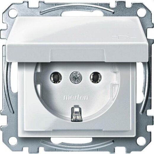 Merten SCHUKO-Steckdose MEG2311-0319 polarweiss glaenzend