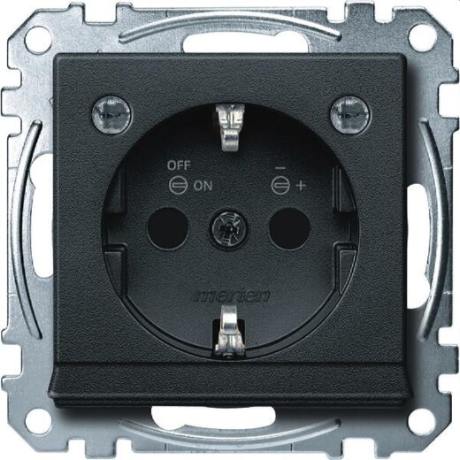 Merten SCHUKO-Steckdose MEG2304-0414 anthrazit System M