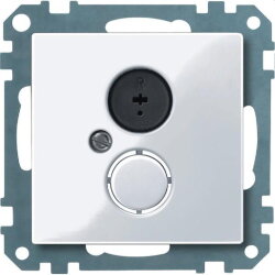 Merten Lautsprechersteckdose 296925 aktivweiss glaenzend...