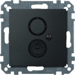 Merten Lautsprechersteckdose 297414 anthrazit System M