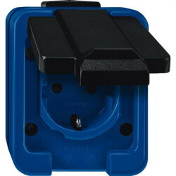 Merten Steckdose 289378 blau SCHLAGFEST