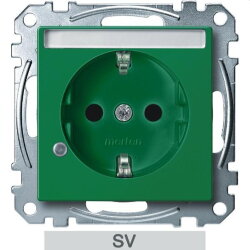 Merten SCHUKO-Steckdose MEG2303-0304 gruen System M