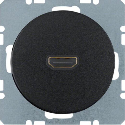 Berker Steckdose M33315432045 schwarz glaenzend