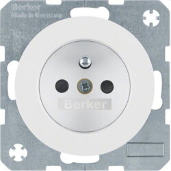 Berker SCHUKO-Steckdose M36765762089 polarweiss glaenzend