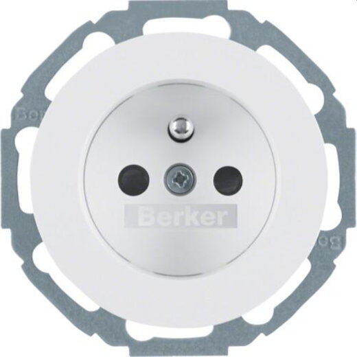 Berker SCHUKO-Steckdose M36765792089 polarweiss glaenzend