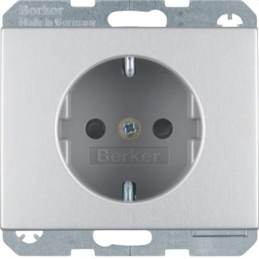 Berker SCHUKO-Steckdose M347357003 alu