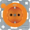Berker SCHUKO-Steckdose M347432007 orange glaenzend
