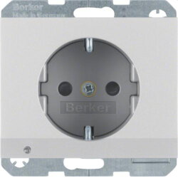 Berker SCHUKO-Steckdose M341097003 alu