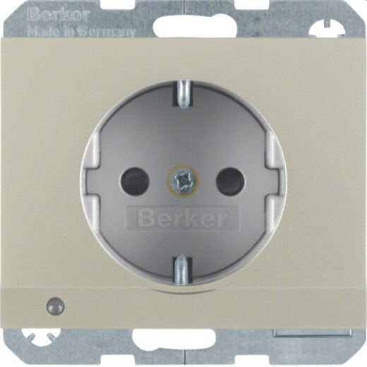 Berker SCHUKO-Steckdose M341097004 edelstahl lackiert