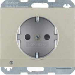 Berker SCHUKO-Steckdose M341097004 edelstahl lackiert