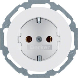 Berker SCHUKO-Steckdose M347452089 polarweiss glaenzend