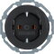 Berker SCHUKO-Steckdose M341452045 schwarz glaenzend