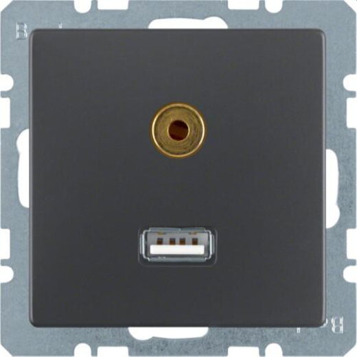 Berker Steckdose M33315396086 anthrazi