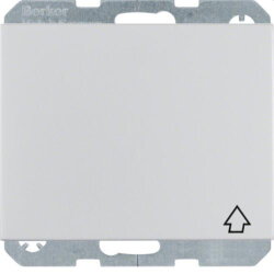 Berker SCHUKO-Steckdose M347517103 Klappdeckel K.5 Aluminium