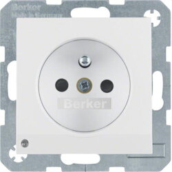 Berker SCHUKO-Steckdose M36765108989 polarweiss glaenzend