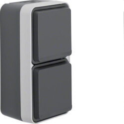 Berker SCHUKO-Steckdose M347703525 2fach senkrecht lichtgrau