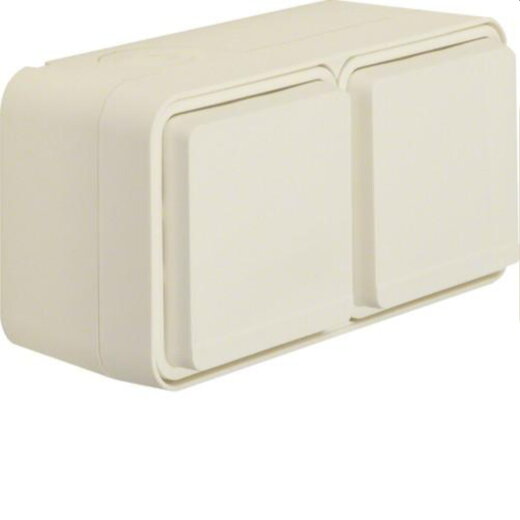 Berker SCHUKO-Steckdose M347843512 2fach waagerecht weiss