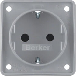 Berker SCHUKO-Steckdose M3947792506 grau matt