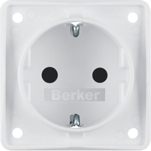 Berker SCHUKO-Steckdose M3947792502 polarweiss matt
