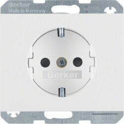Berker SCHUKO-Steckdose M341357009 polarweiss glaenzend