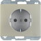 Berker SCHUKO-Steckdose M341357004 edelstahl rostfrei